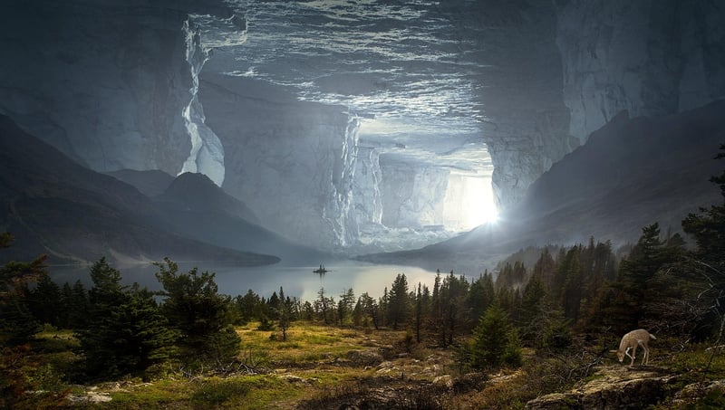 Fantasy Landscape Cave Forest